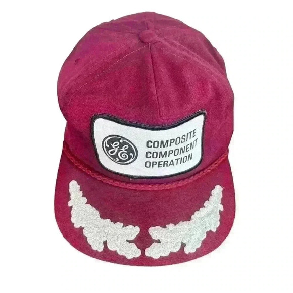 Vintage GE Strapback Hat Patch - Composite Component Operation - Picture 3 of 13